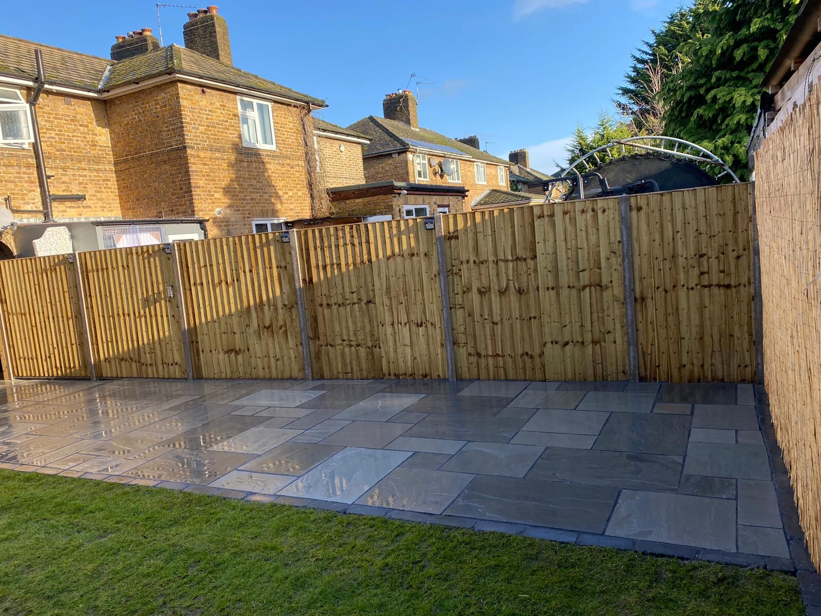 Fencing & Sandstone Patio